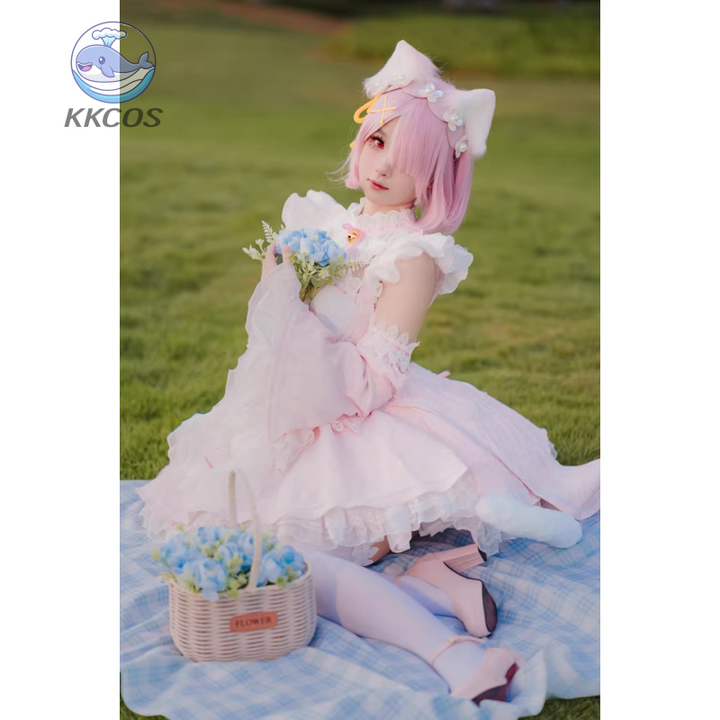 Anime Cosplay Rem - Re:ゼロから始める異世界生活 ラム・レム コスプレ レトロ衣装 スイート制服ドレス アクティビティ