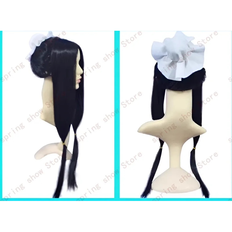 Cosplay Anime Yuki - DY20JP アニメ水の国ユキ一族ハクコスプレ衣装髪帽子黒ロングダブル Pnytail コミックウィッグ 25