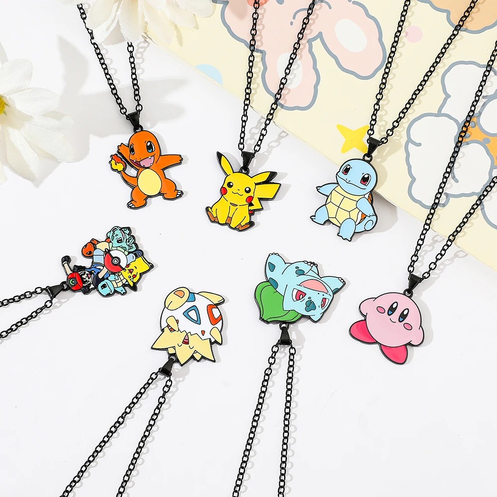 Anime Cosplay Pokemon - アニメポケモンメタルおもちゃ、かわいいフィギュア、ピカチュウ、ゼニガメ、サイダック、ヒトカゲ、パーティーデコレーションコスプレギフト