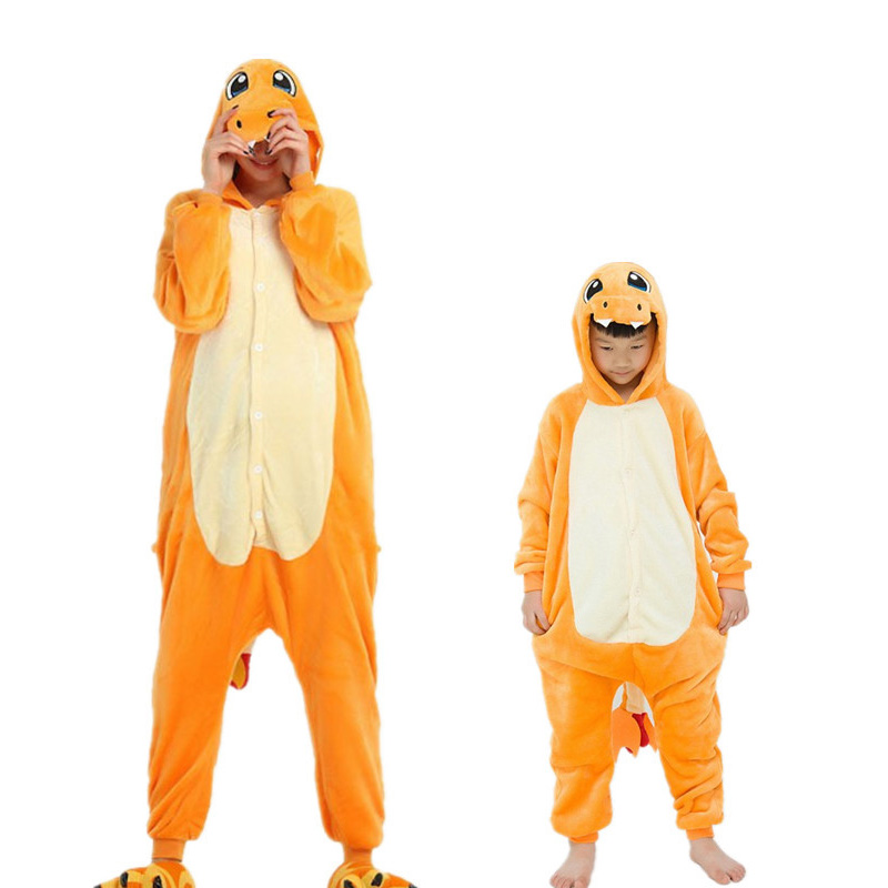 Anime Cosplay Pokemon - ポケモンリザードン衣装アニメコスプレスーツハロウィンクリスマス着ぐるみジャンプスーツ女性男性少年少女パジャマ Onesies 衣装
