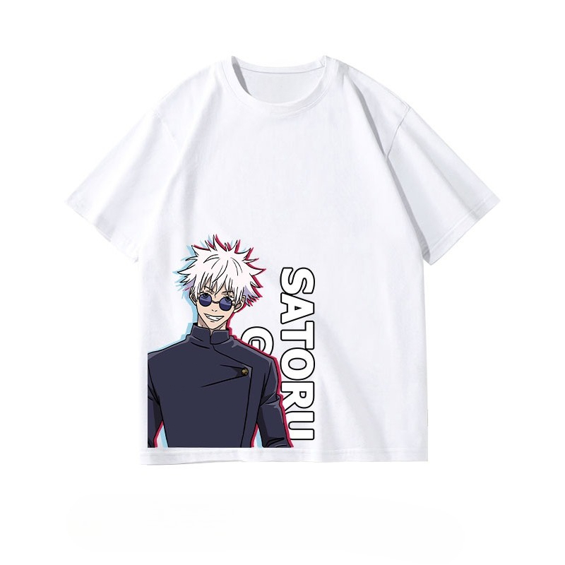 Anime Cosplay For Couples - 2026 アニメ Tシャツ呪術廻戦五条悟ユウジ Tシャツ男性女性原宿ファッショントップストリートウェアカップル