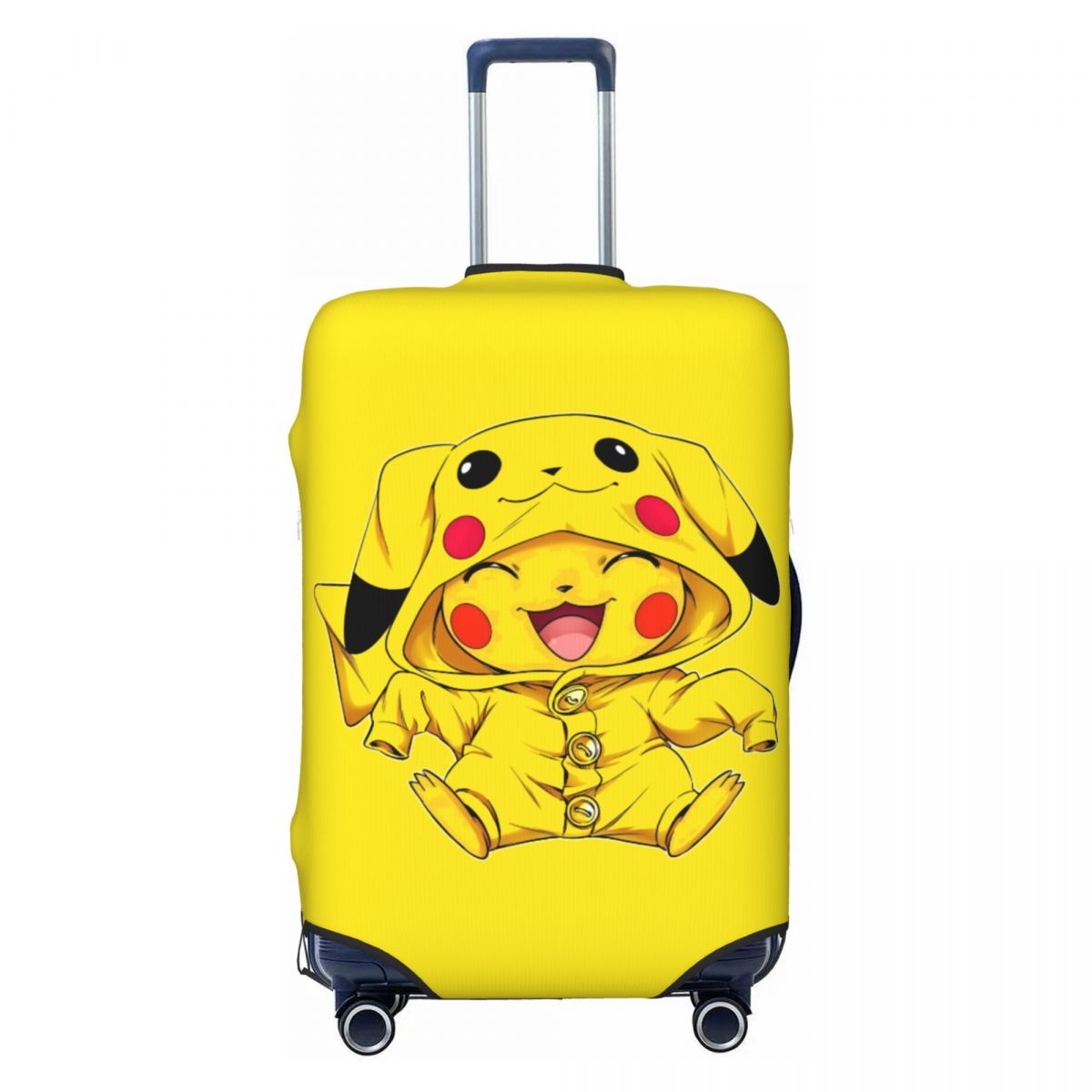 Anime Cosplay Pokemon - カスタム面白いポケモン風P-ピカチュウ荷物カバープロテクター洗えるサンダーボルトクラシックアニメ旅行スーツケースカバー