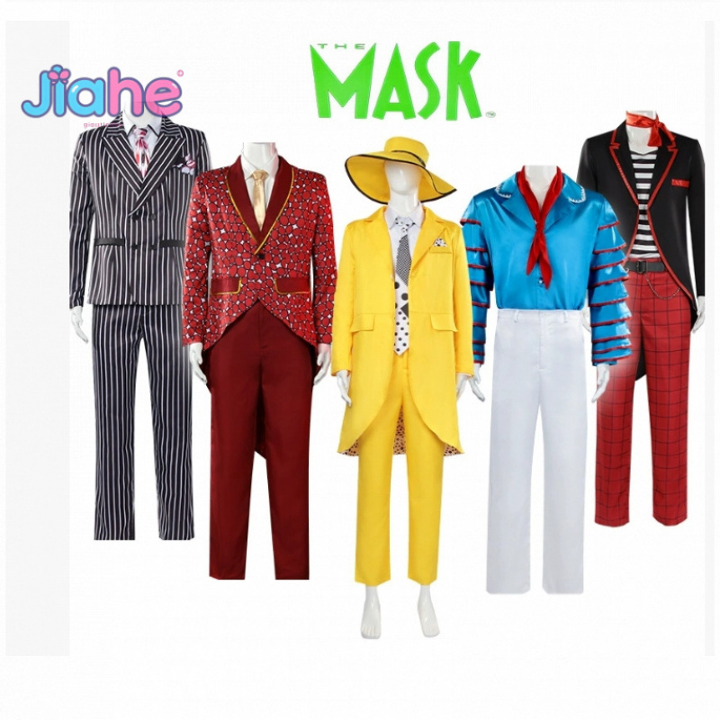 Anime Cosplay Mask - ジム・キャリー スタンレー・イプキス 映画マスク コスプレ衣装 ユニセックス 大人用