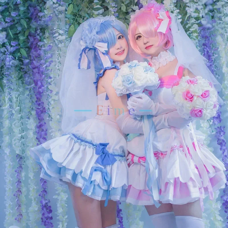 アニメ再: 別の世界での生活ラムレムコスプレ衣装女性かわいい - Anime Cosplay Rem のレビューと価格