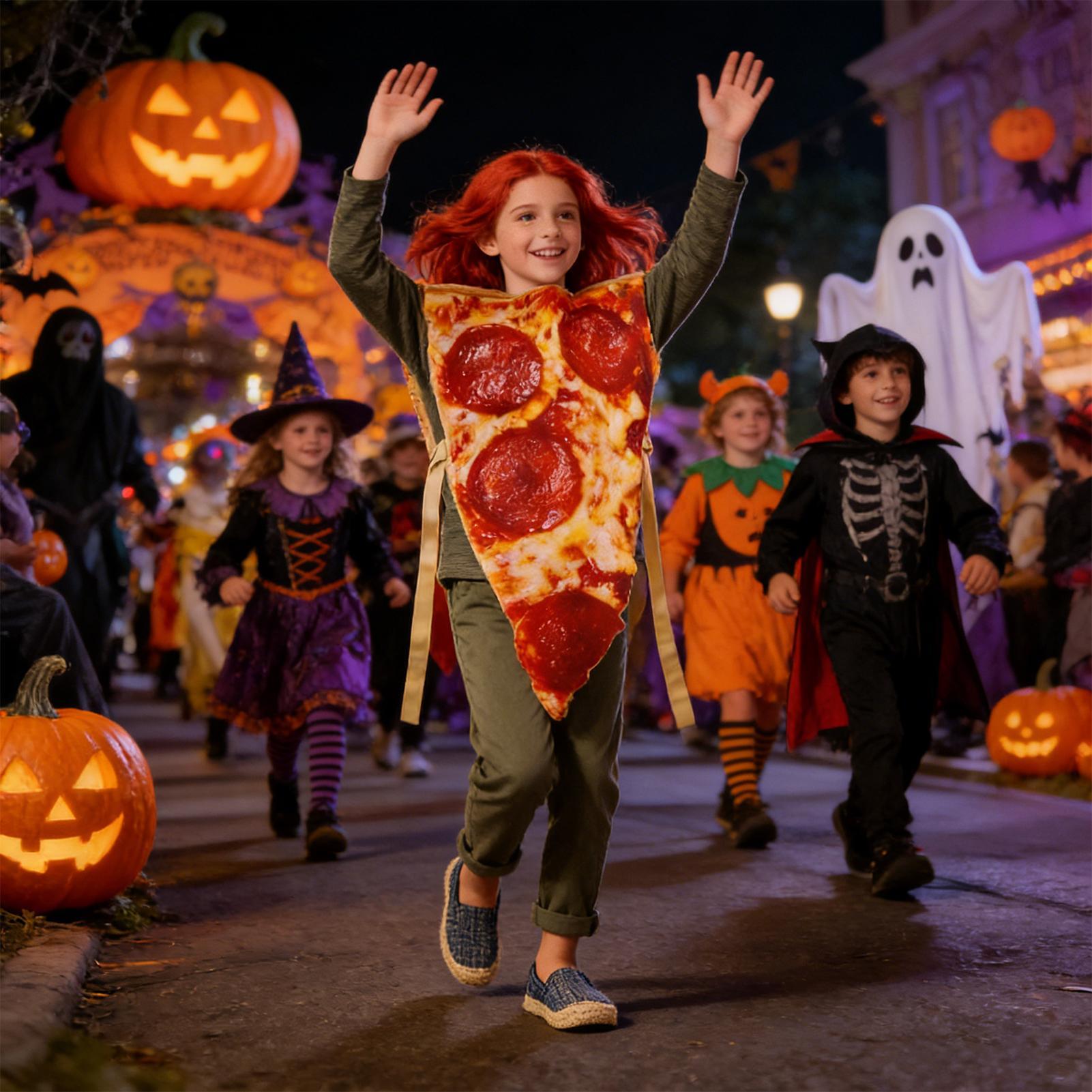 ピザ ハロウィンコスチューム リアルな食品コスプレ衣装 ピザ - Anime Cosplay Couple のレビューと価格