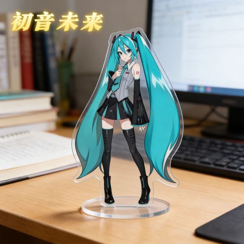 初音ミク 10 センチメートルアクリルスタンドかわいいアニメ - Anime Cosplay Series のレビューと価格