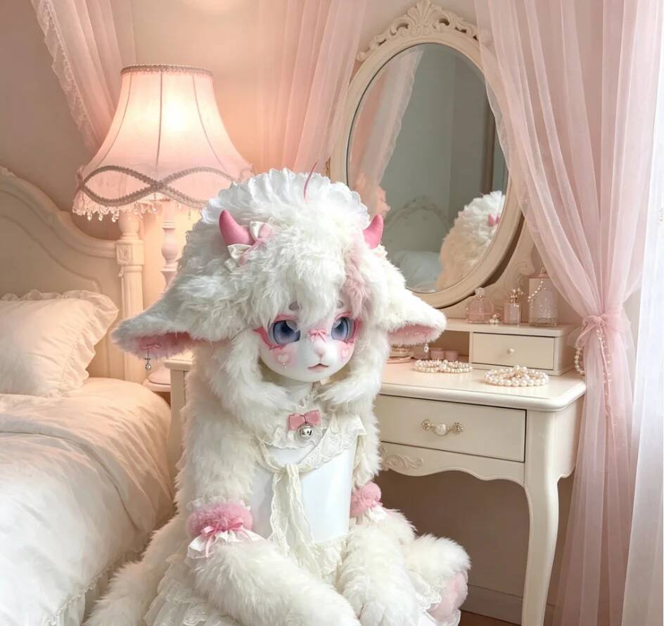 手作りキグフーリーコスチュームヘッド　可愛い羊/子羊ケモノマ - Anime Cosplay Mask のレビューと価格