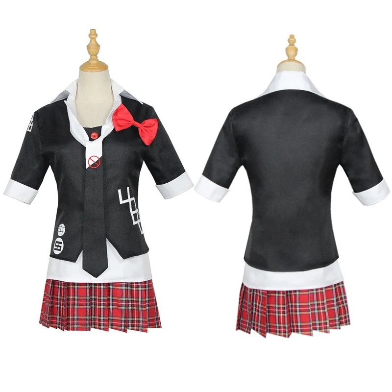アニメダンガンロンパコスプレ衣装江ノ島盾子制服カフェ服ショー - Anime Cosplay Cafe のレビューと価格