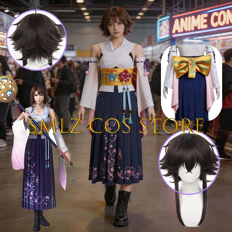 Smlz FFX ユナコスプレアニメ FF10 X 衣装女性 - Anime Cosplay Ladies のレビューと価格