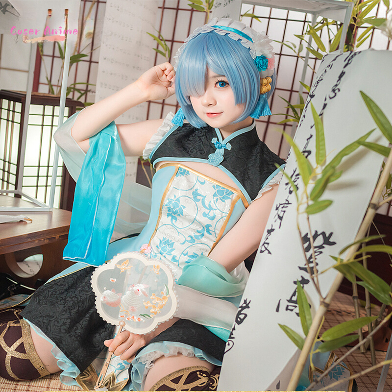 アニメ Re:ゼロから始める異世界生活 レム コスプレ衣装  - Anime Cosplay Rem のレビューと価格