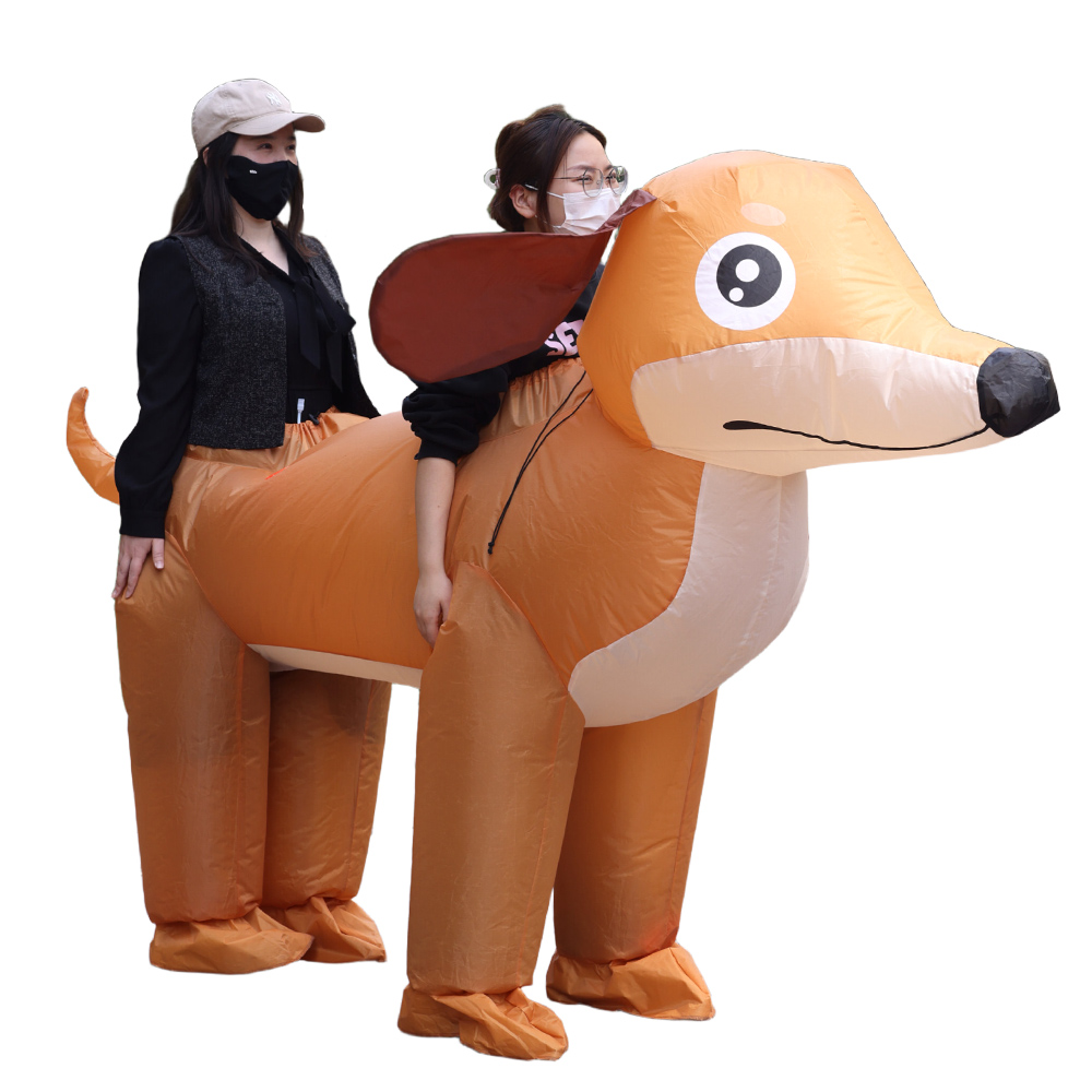 大人用カップルソーセージドッグジャンプスーツインフレータブル - Anime Cosplay Couple のレビューと価格
