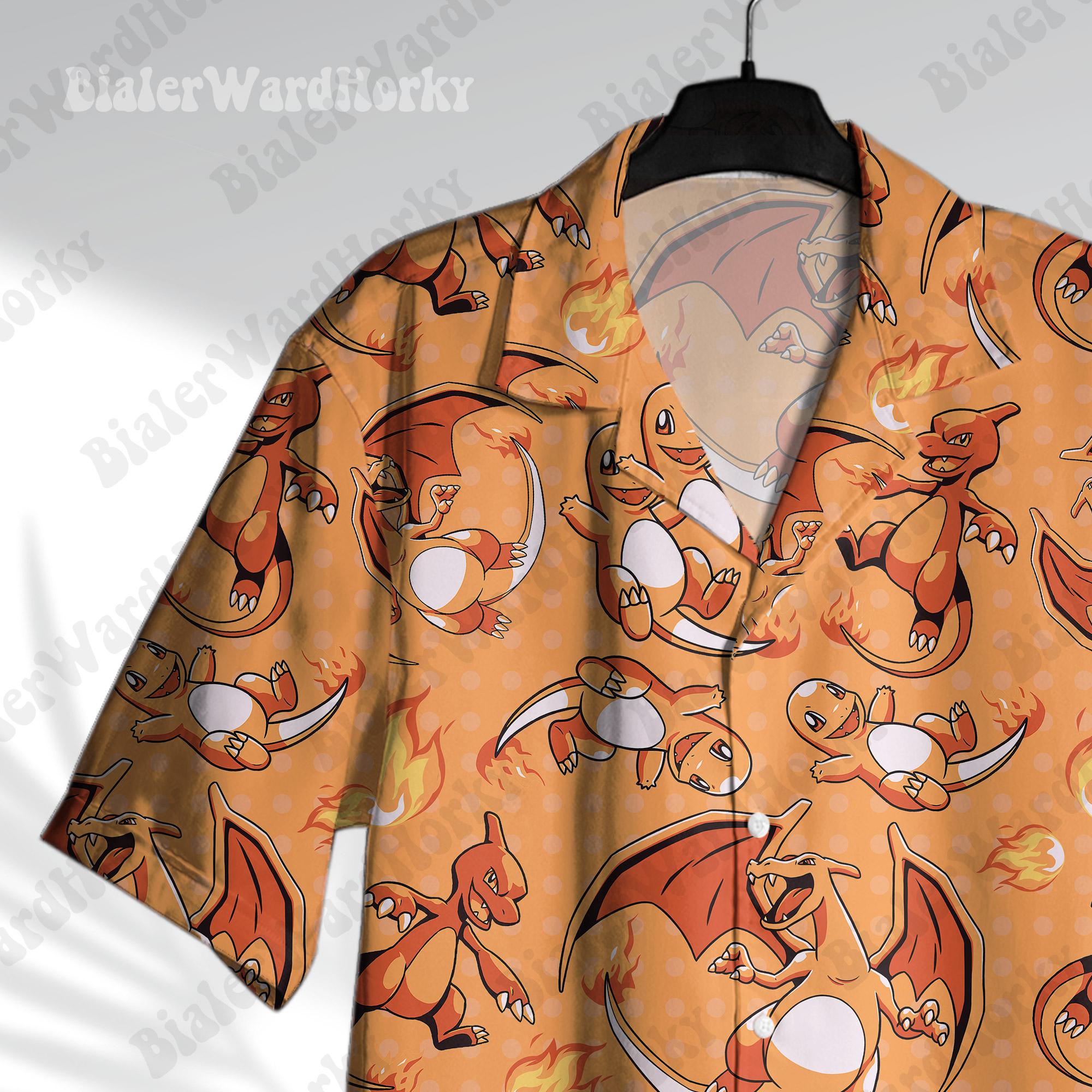 ポケモン リザードン ハワイアンシャツ チャメレオン アニメ - Anime Cosplay Pokemon のレビューと価格