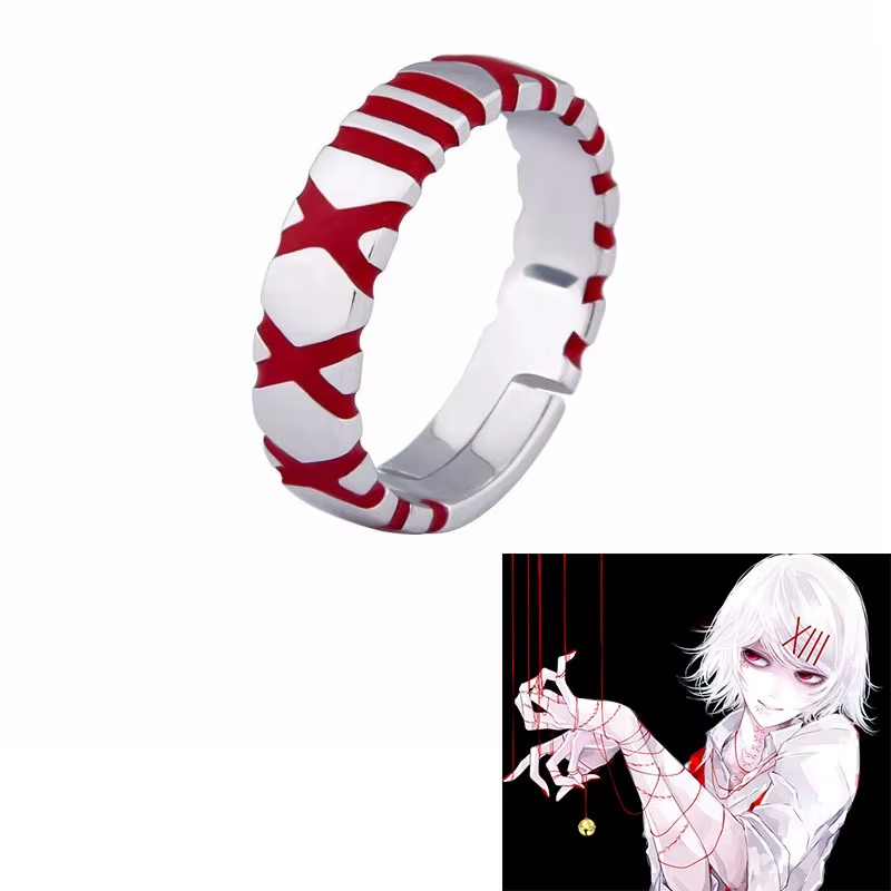 アニメ『東京喰種トーキングリーダー』指輪　スズヤ・ジュゾウ　 - Anime Cosplay Tokyo Ghoul のレビューと価格