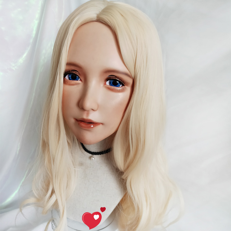 (Shu-02)女性スイートガール樹脂製ハーフヘッド着ぐるみ - Anime Cosplay Eye Makeup のレビューと価格
