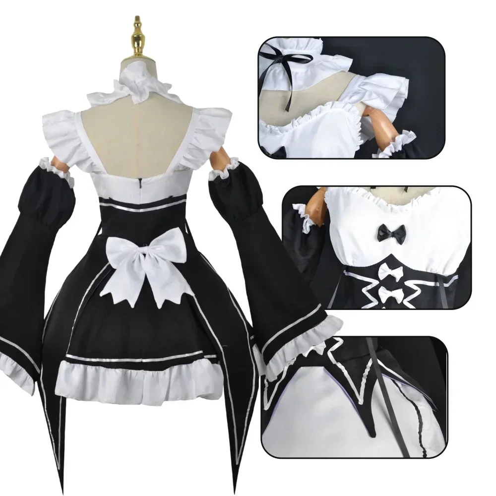 アニメラムレムロリータメイドコスプレ「ゼロの別の世界で」レヴ - Anime Cosplay Rem のレビューと価格