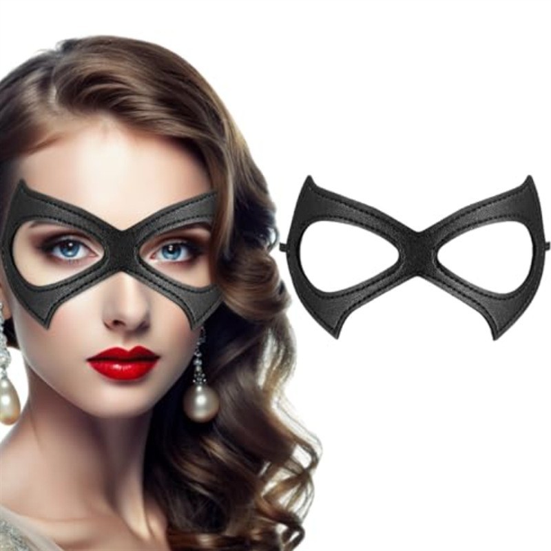 ピュアブラックパーティーバーメイクアップボールマスクフラット - Anime Cosplay Eye Makeup のレビューと価格