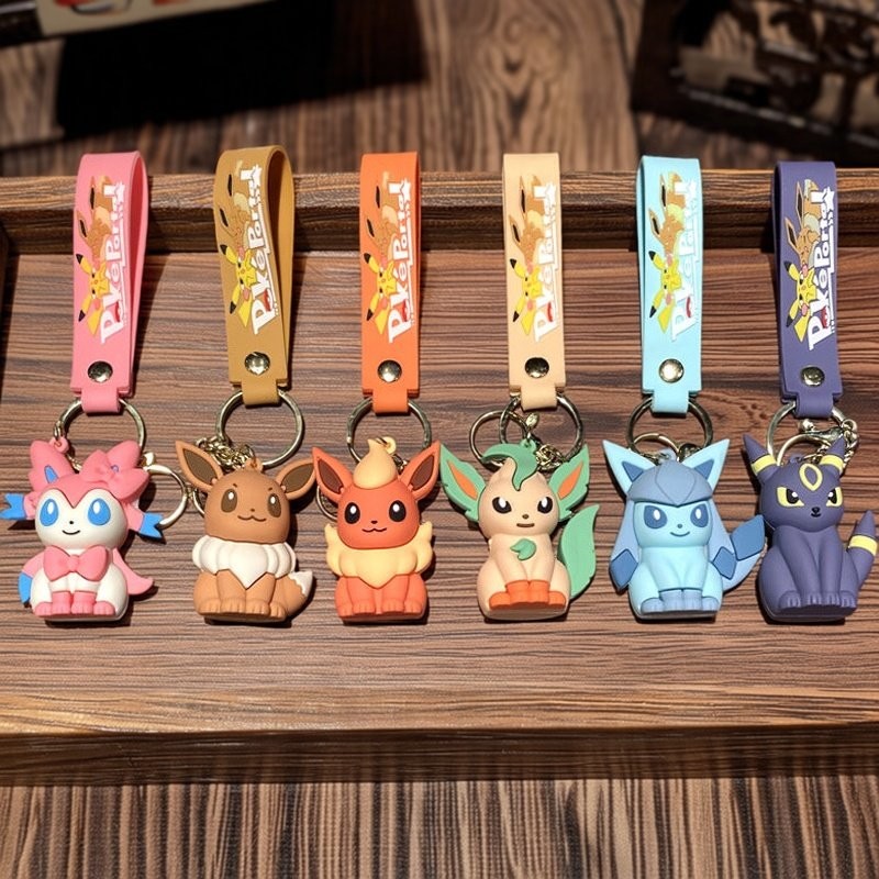 ポケモンアニメピカチュウキーホルダーかわいいイーブイランドセ - Anime Cosplay Pokemon のレビューと価格