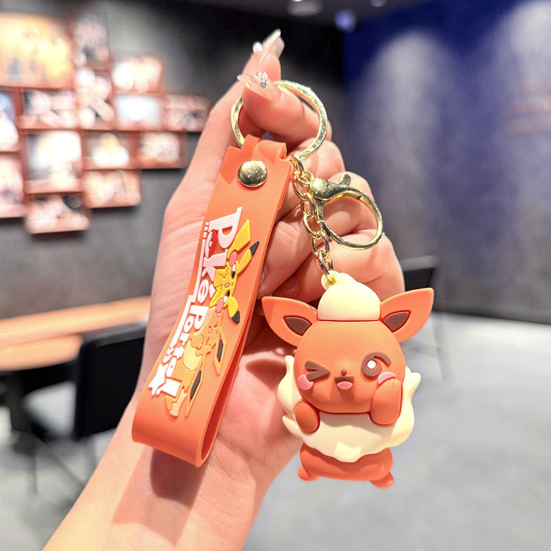ポケモンアニメピカチュウキーホルダーかわいいイーブイランドセ - Anime Cosplay Pokemon のレビューと価格