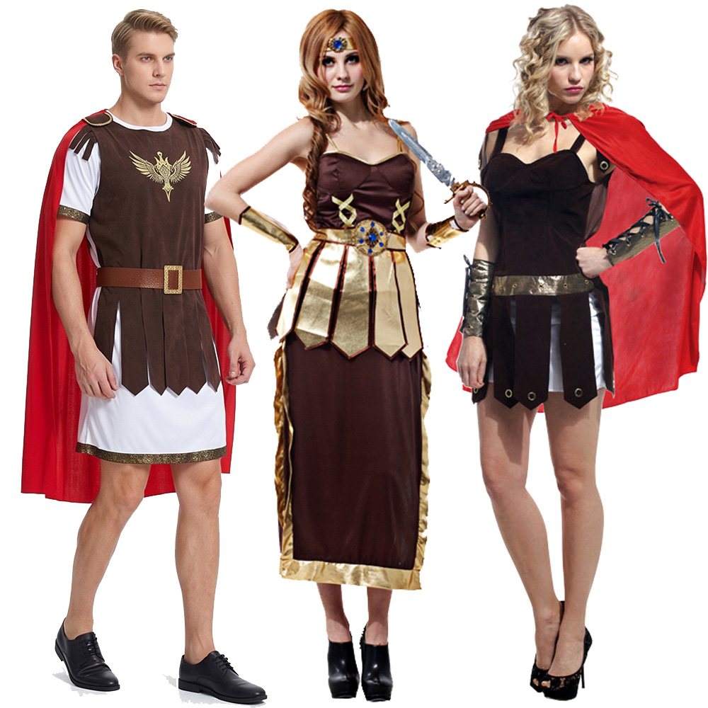ハロウィン 大人用 ローマ・ギリシャ風 グラディエーター 戦 - Anime Cosplay Couple のレビューと価格