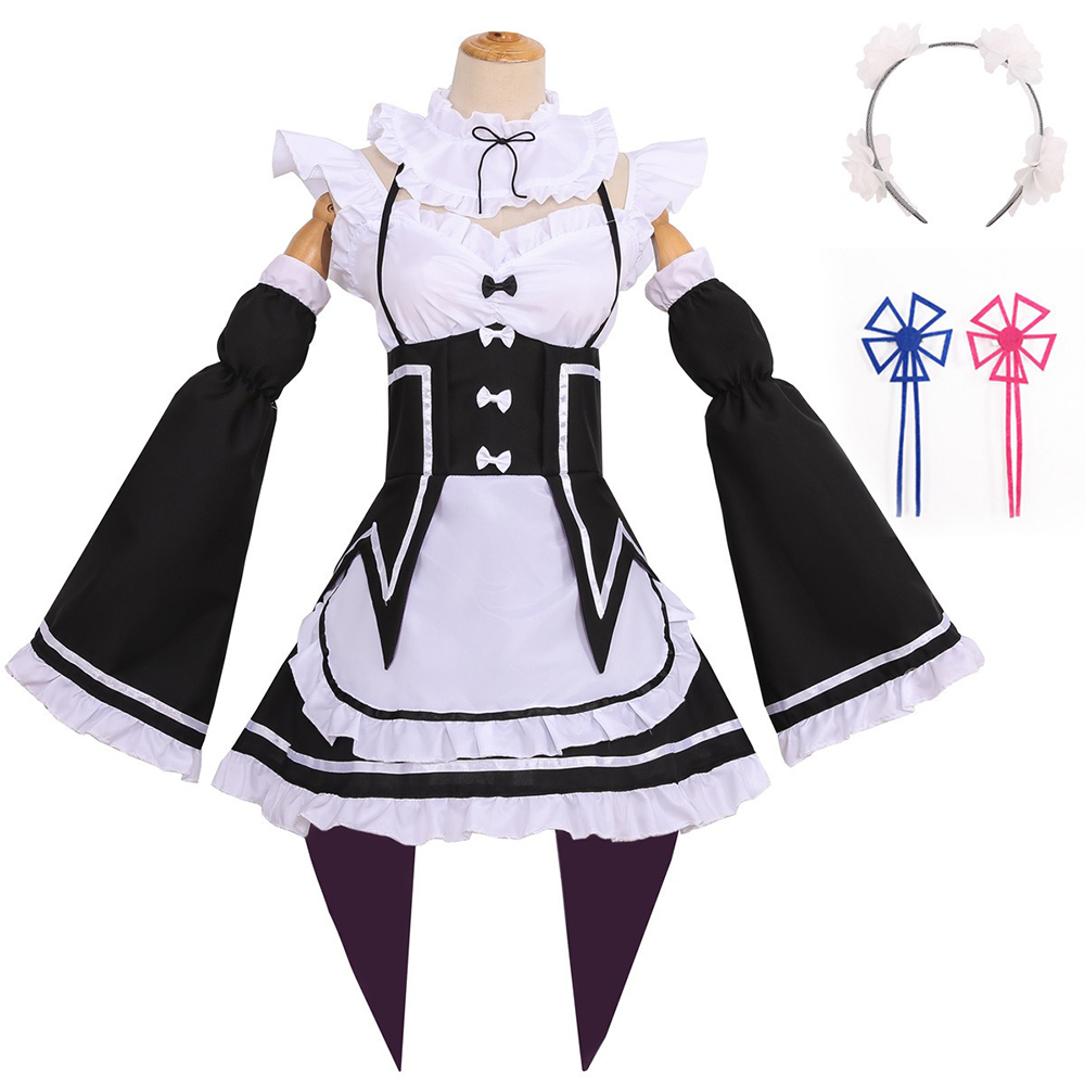 Re:ゼロから始める異世界生活 ラム レム コスプレ衣装 ア - Anime Cosplay Rem のレビューと価格