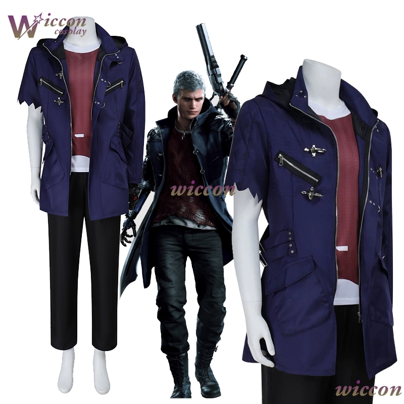 ゲーム DMC 5 ネロコスプレ衣装コートパンツウィッグデビ - Cosplay Anime N のレビューと価格